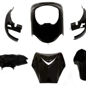 Kappenset Metallic Zwart | Peugeot Vivacity (-'08)