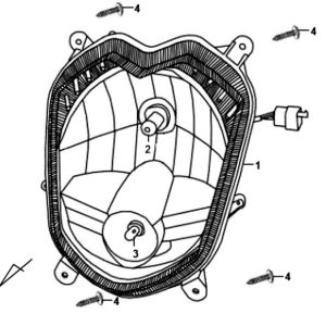 Koplamp Compleet OEM | Sym Orbit 2
