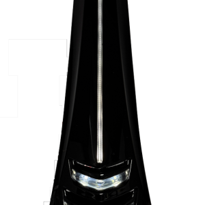 Voorcover Midden Glans Zwart Met LED Wit | Vespa Sprint